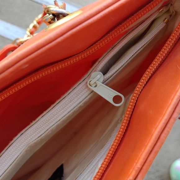 Tangerine Dream Bag Tote Satchel Purse Chanel style - Picture 6 of 13